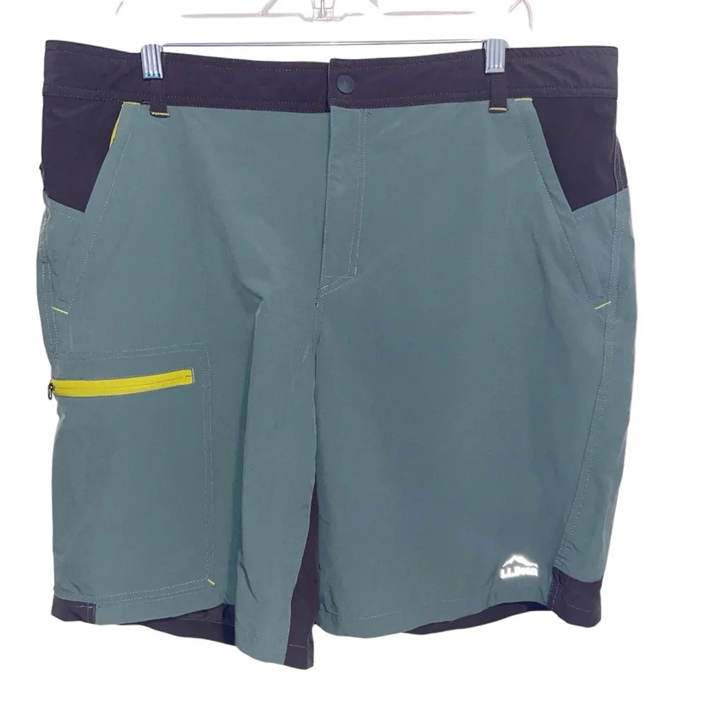 LL Bean Hybrid Shorts Mens 38 Swim Camping Fishing Hiking Outdoor Nylon Paddle